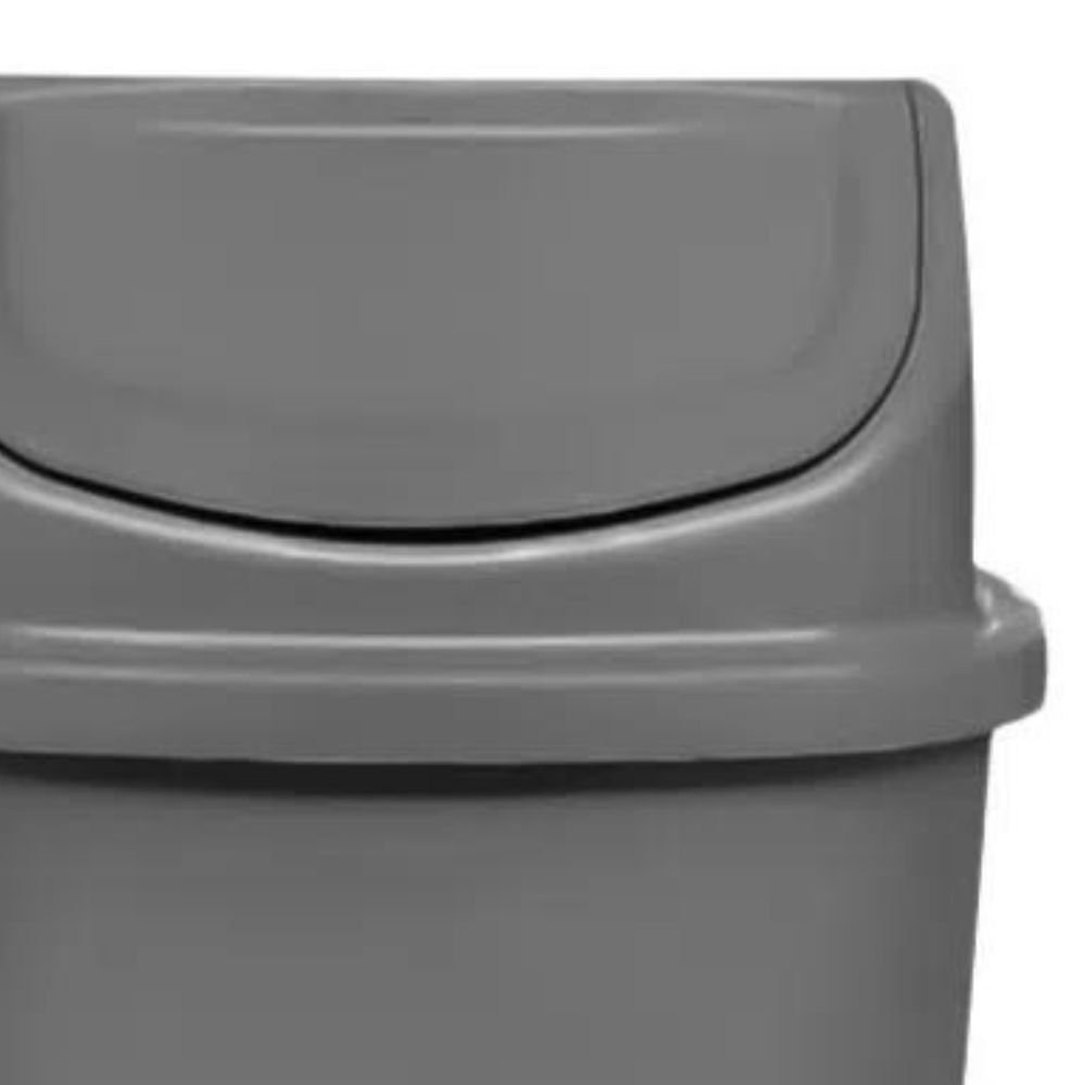 Lixeira Basculante Cinza 60L LAR PLASTICOS-13985 - Imagem