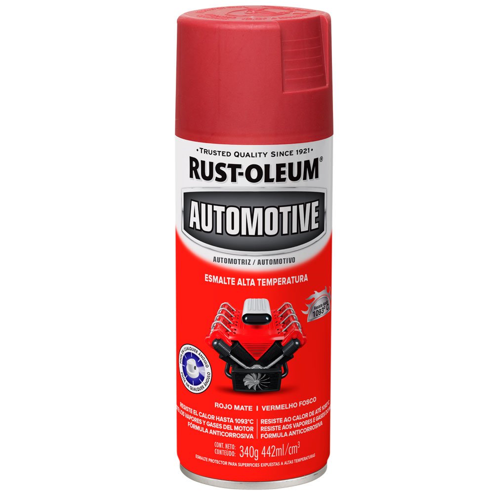 Tinta Spray Automotive Alta Temperatura Vermelho Fosco 442ml - Imagem zoom