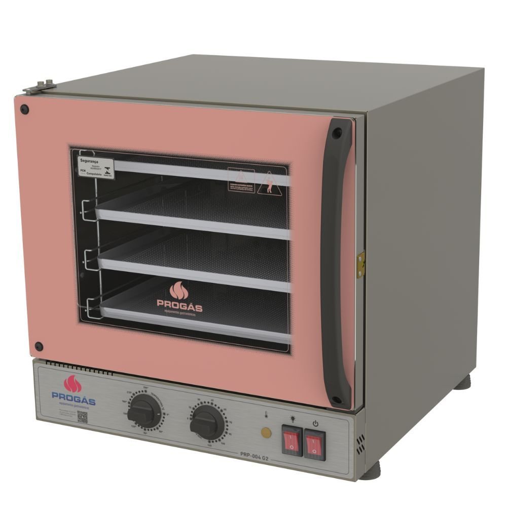 Forno Turbo Elétrico Fast Oven PRP-004 Rosa 2000W  - Imagem zoom