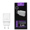 Carregador de Parede 12W 2.4A CM-19 Saída USB Branco - Imagem 1