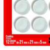 12 Protetores Anti Impacto Redondo GG 21mm Scotch - Imagem 5