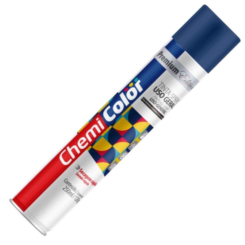 Tinta Spray Azul Escuro Uso Geral 250ml - Imagem zoom