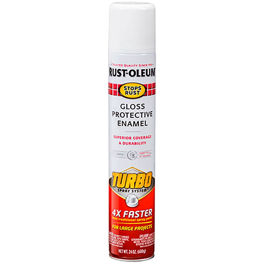 Tinta Esmalte Spray Antiferrugem Stops Rust Turbo Branco Brilhante 680ml  - Imagem zoom