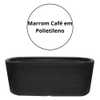 Vaso Floreira Marrom Café 80x30cm em Polietileno - Imagem 2