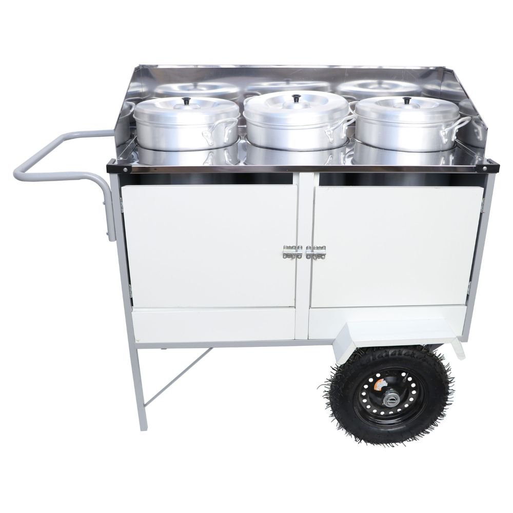 Carrinho de Caldo e Sopas BL35P-T com Rodas e Toldo CEFAZ-BL35P/T - Imagem zoom