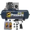 Compressor de Ar Storm 20/250 600 Heavy Duty 20 Pés 250L 220/380V + Chave de Impacto 1/2 Pol. com 5 Soquetes  Shallper+ 2 Óleos Pressure - Imagem 1