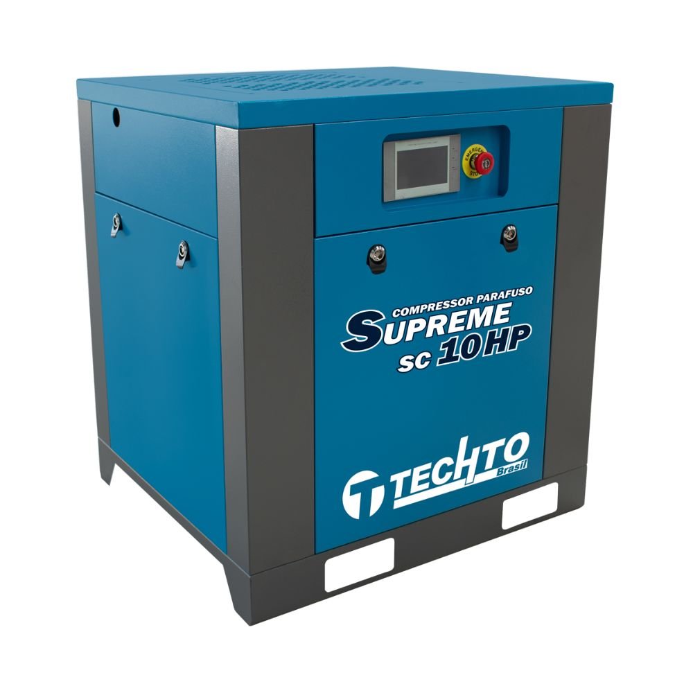 Compressor Parafuso 10hp 10bar Supreme SC 10HP 220V Trifásico - Imagem zoom