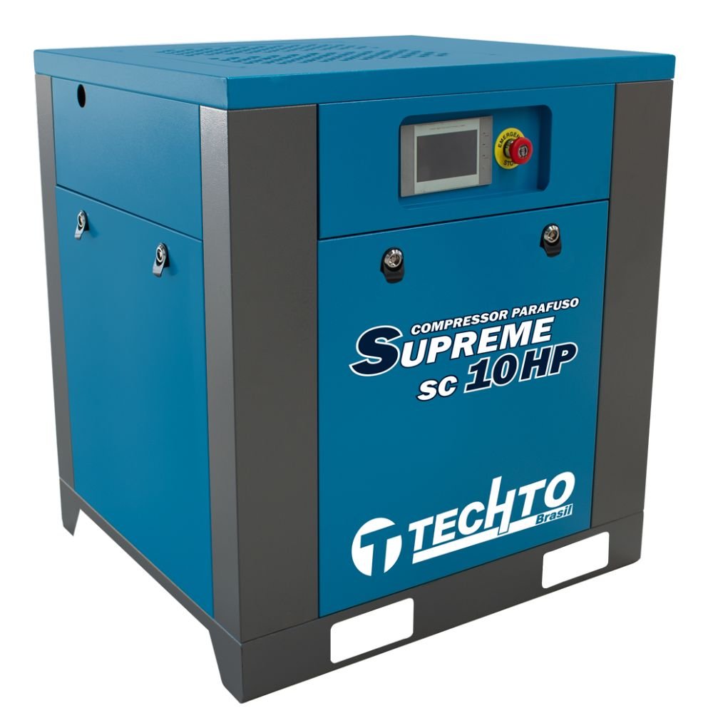 Compressor Parafuso 10HP 10bar 380V Supreme SC  - Imagem zoom