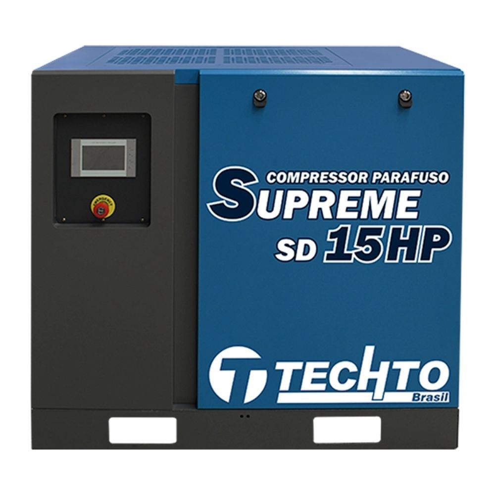 Compressor Parafuso 15hp 10bar Supreme SD 220V Trifásico - Imagem zoom