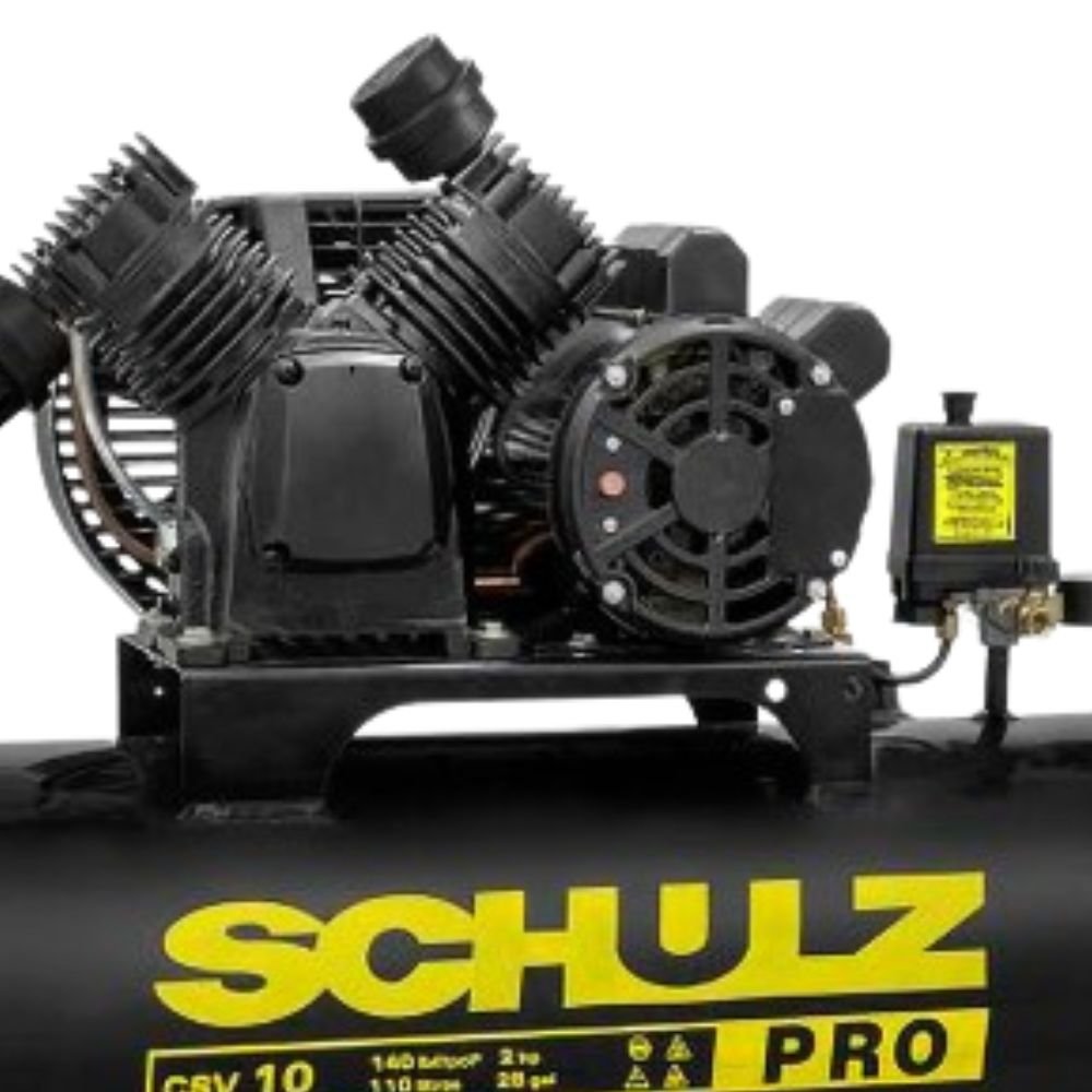 Combo Compressor de Ar SCHULZ CSV 10 Pés 110L 2HP 220V + Chave de Impacto SK 47K 1/2 Pol. 70 Kgf/m + Acessórios - Imagem