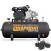 Jogo Compressor 40 pés 360 Litros Trifásico 220/380V 10HP com Amortecedor de Vibração CHIAPERINI - Imagem 1