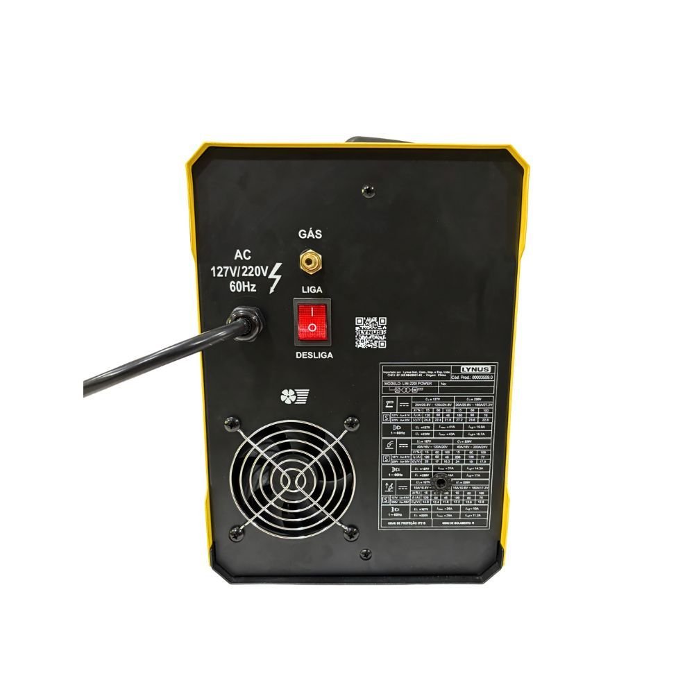 Máquina de Solda LIM-220i Power Inversor 200A Bivolt LYNUS-00003559.0 - Imagem