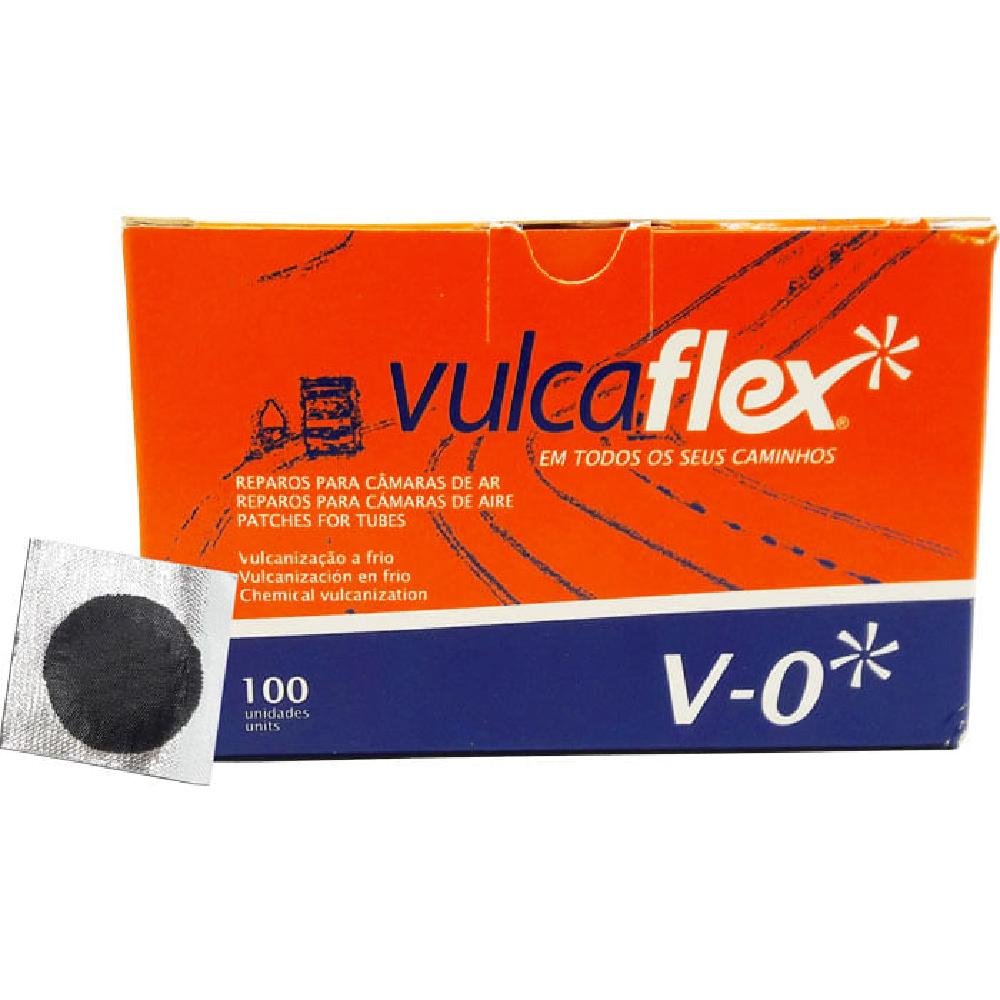 Remendo A Frio V-0 030Mm Caixa Com 100 Pecas - V-0 - Vulcaflex    -VULCAFLEX-313174