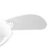 Ventilador de Teto New Slim Branco 3 Pás Transparente  com Lustre de Vidro - Imagem 5
