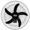 Ventilador de Parede Rajada Pro Preto 55cm 135W 5 Pás 3 Velocidades Bivolt com Tomada - Imagem 1