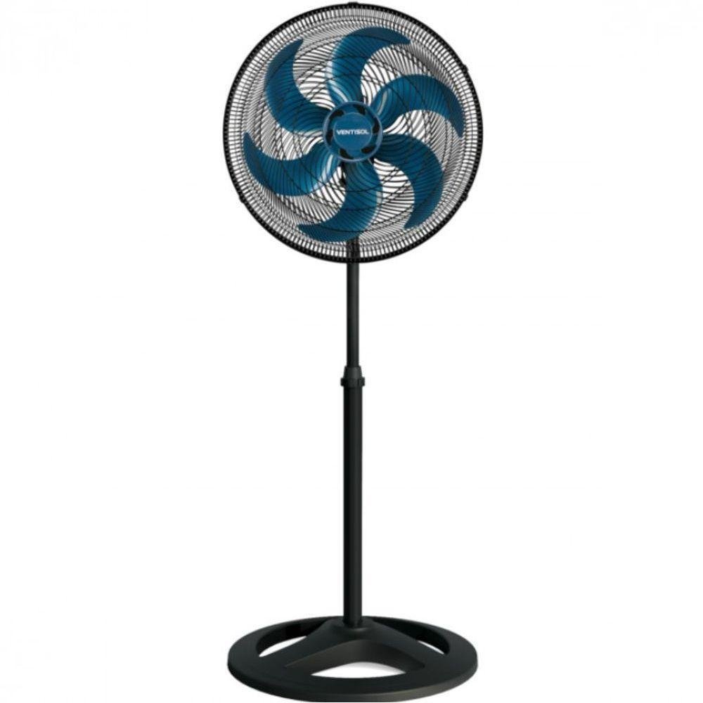 Ventilador De Coluna 50Cm Turbo 6 Pás Oscilante Premium Azul 220V - Imagem zoom