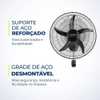 Ventilador De Parede 50cm 5 Pás Mondial Preto Nvp-pro-50 - 220v 220v - Imagem 5