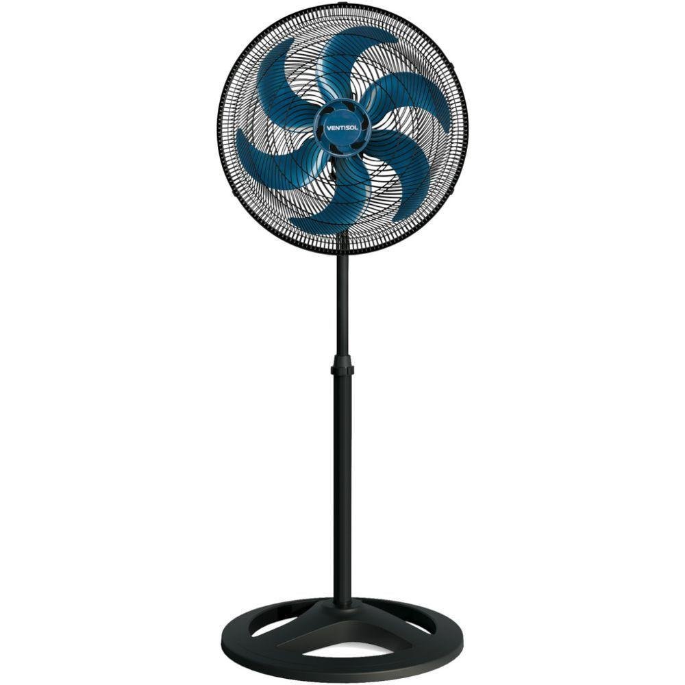 Ventilador De Coluna 50cm Turbo 6 Pás Oscilante Premium Azul 220v - Imagem zoom