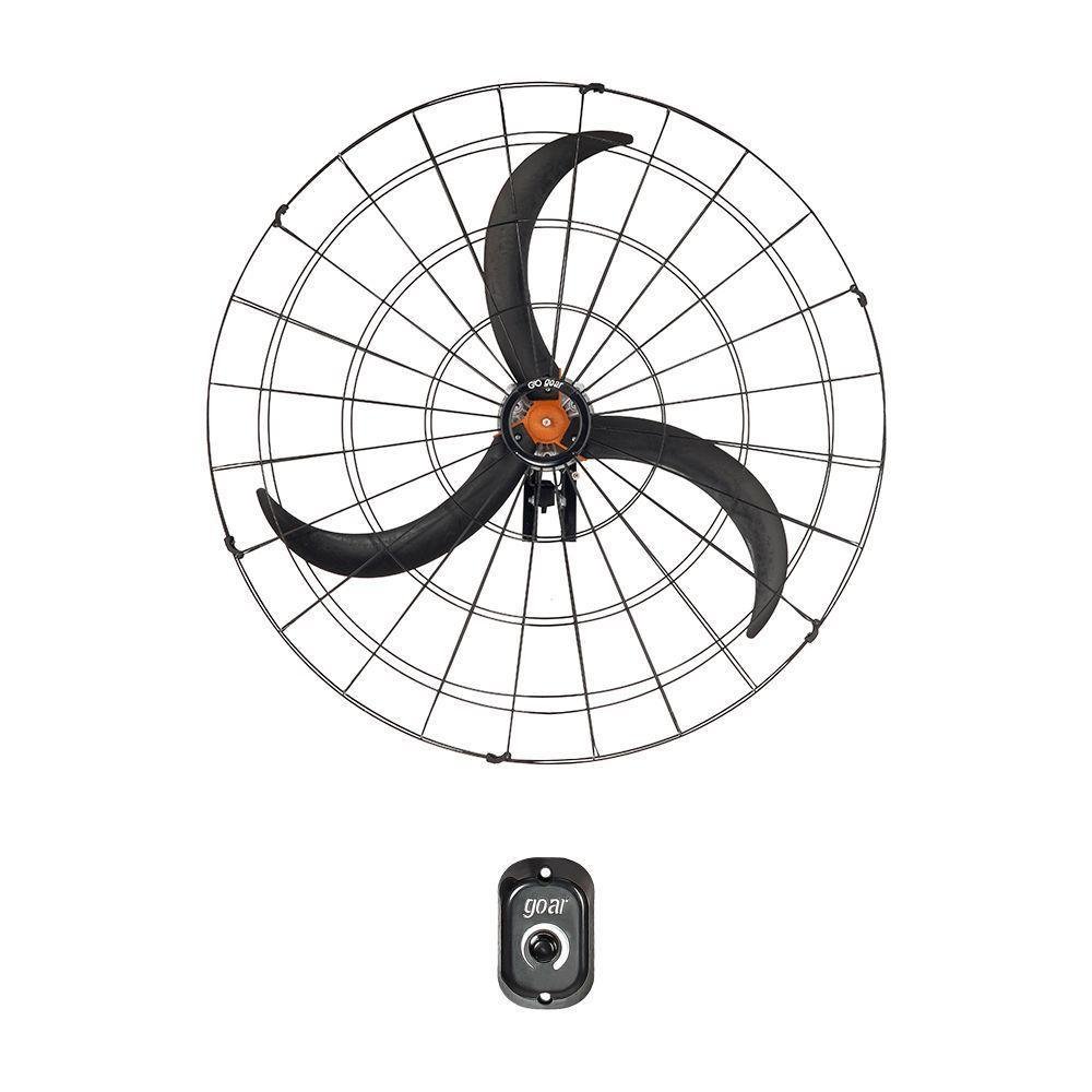 Ventilador De Parede Fixo 100cm Goar Metal Preto 220V - Imagem zoom