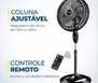 Ventilador De Coluna 40cm 8pás Super Turbo Tech Mondial Preto Com Prata 220V - Imagem