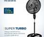 Ventilador De Coluna 40cm 8pás Super Turbo Tech Mondial Preto Com Prata 220V - Imagem