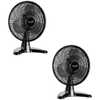 2 Ventiladores Turbo 40 Preto de Mesa 45cm 220V	 - Imagem 1