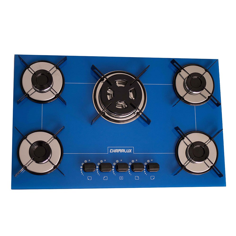 Fogão Cooktop 5 Bocas Tripla Chama Azul Bivolt - Imagem zoom