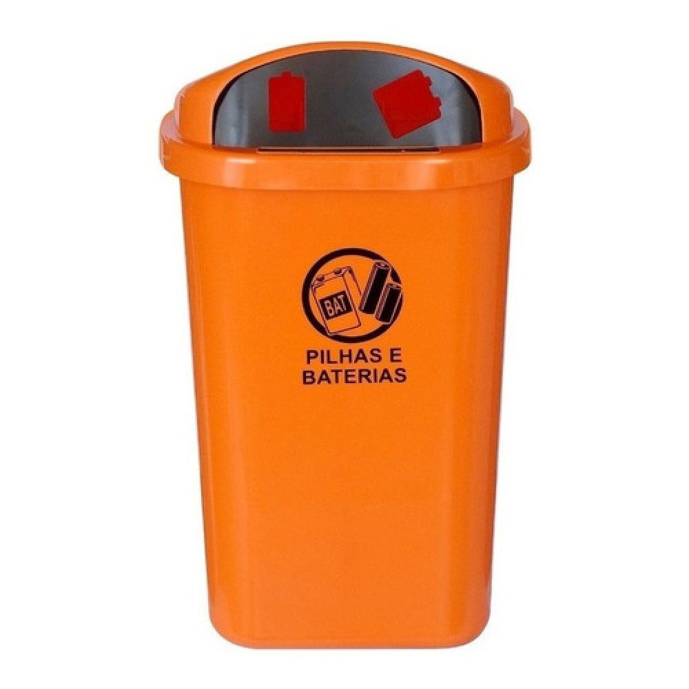 Lixeira Plastica Para Descarte De Pilhas E Baterias 50litros-JSN