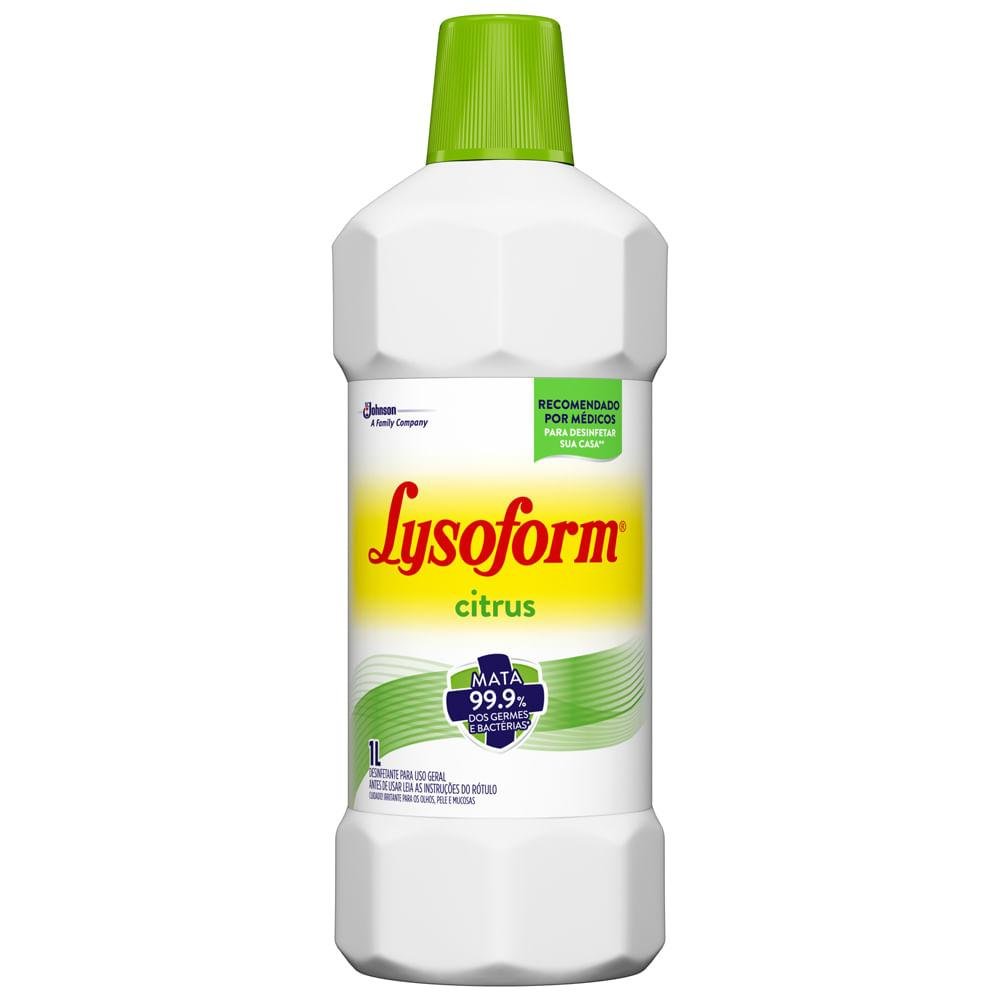 Lysoform desinfetante líquido citrus 1l  - Johnson-Johnson-198610