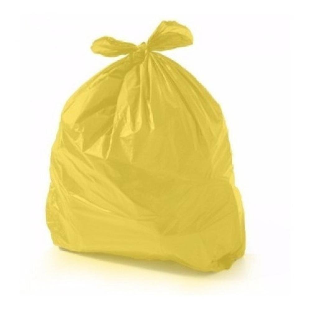 Saco De Lixo 60 Litros Colorido Amarelo Comum 100 Unidades-HIGIPACK-294358