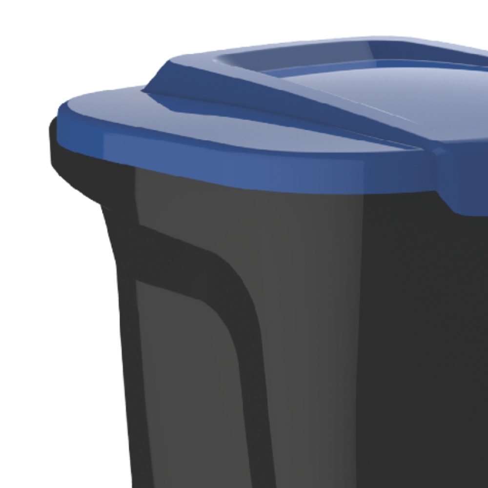Caixote Lixo Recicla Preto E Azul 20 L FAPLANA - SF0183832_00012