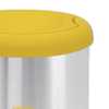 Lixeira Inox com Tampa Basculante e Acabamento Scotch Brite Amarela 40 Litros - Imagem 3