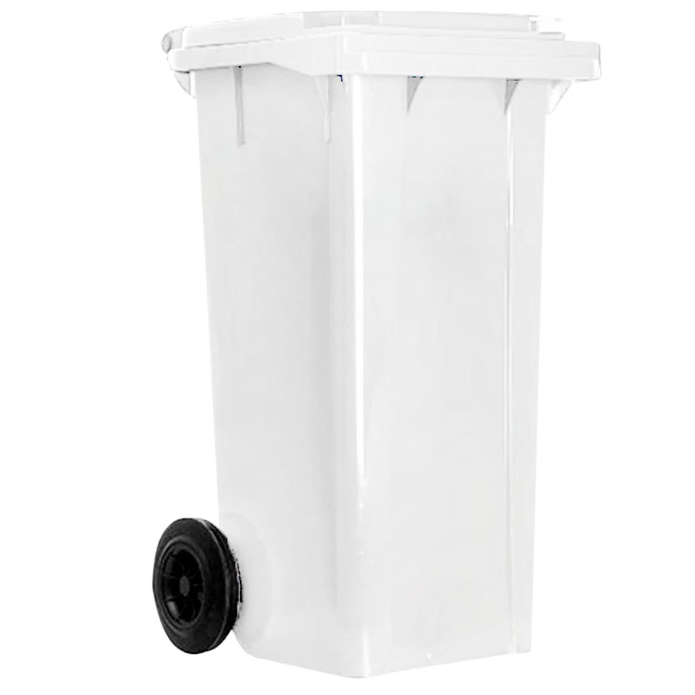 Carrinho Coletor de Lixo Branco 120 Litros -LAR PLASTICOS-36