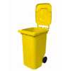 Carrinho Coletor Amarelo 240L - Imagem 1