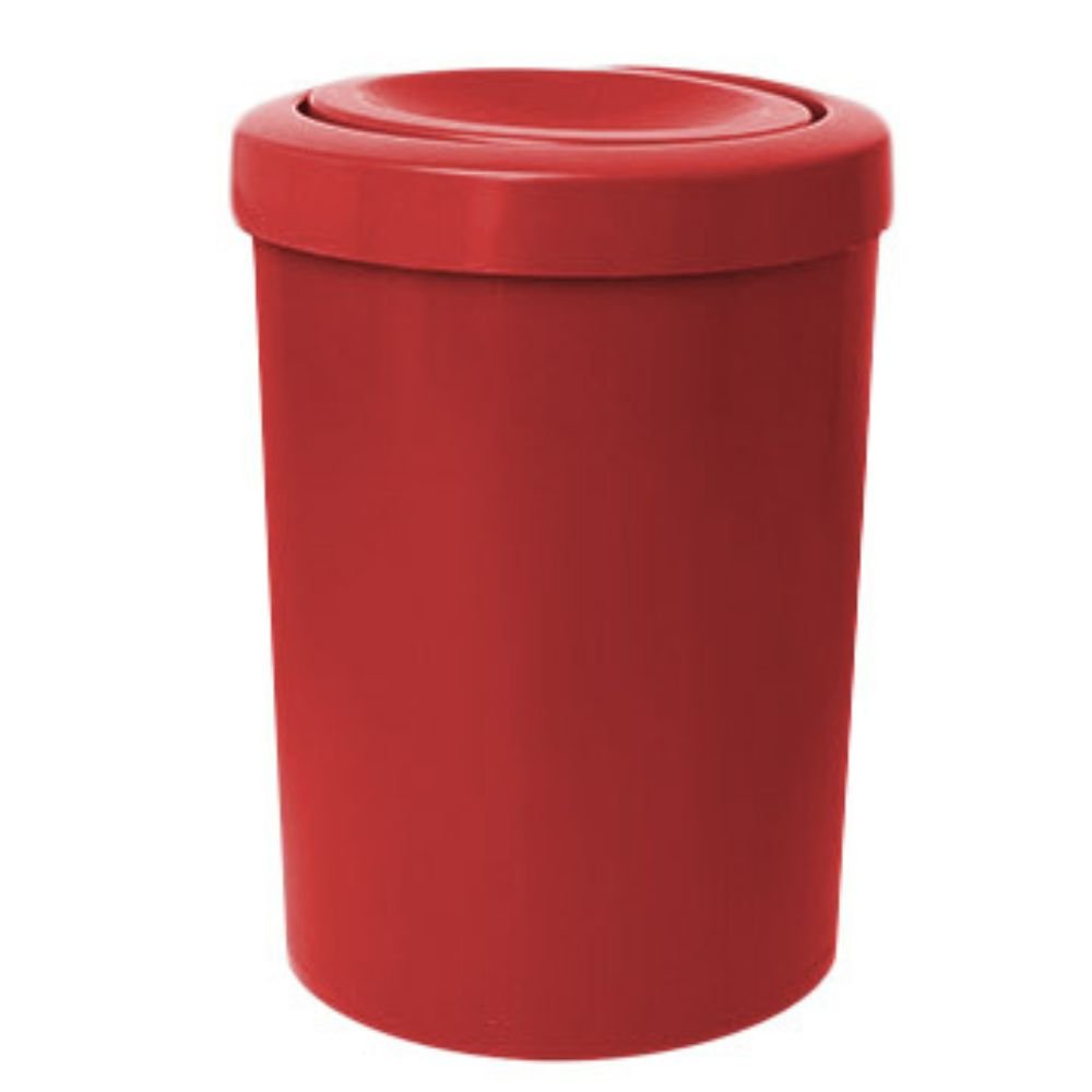 Cesto de Lixo Vermelho 15L com Tampa Flip Top - Imagem zoom