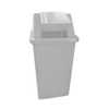 Cesto Quad Cinza 60L com Adesivo BRALIMPIA-CV61CZ - Imagem 1