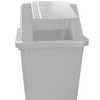 Cesto Quad Cinza 60L com Adesivo BRALIMPIA-CV61CZ - Imagem 3