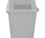 Cesto Quad Cinza 60L com Adesivo BRALIMPIA-CV61CZ - Imagem