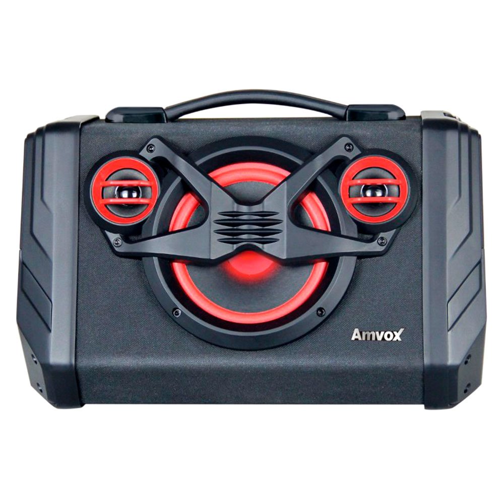 Caixa de Som Amplificada 80W Bivolt com Karaokê, Bluetooth e Rádio FM-AMVOX-ACA110