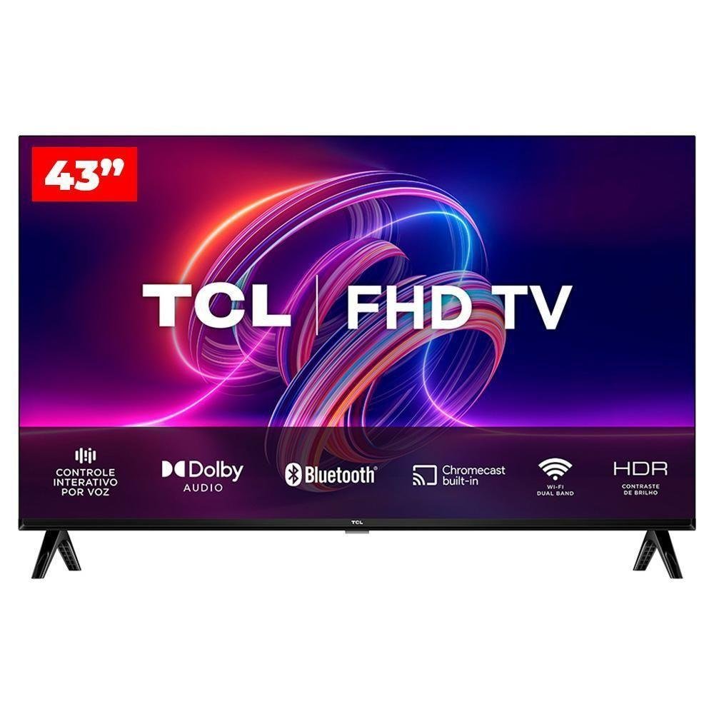 Smart Tv Tcl Led 43" Full Hd S5400af Android Tv, Wi-fi E Bluetooth Integrados - Imagem zoom