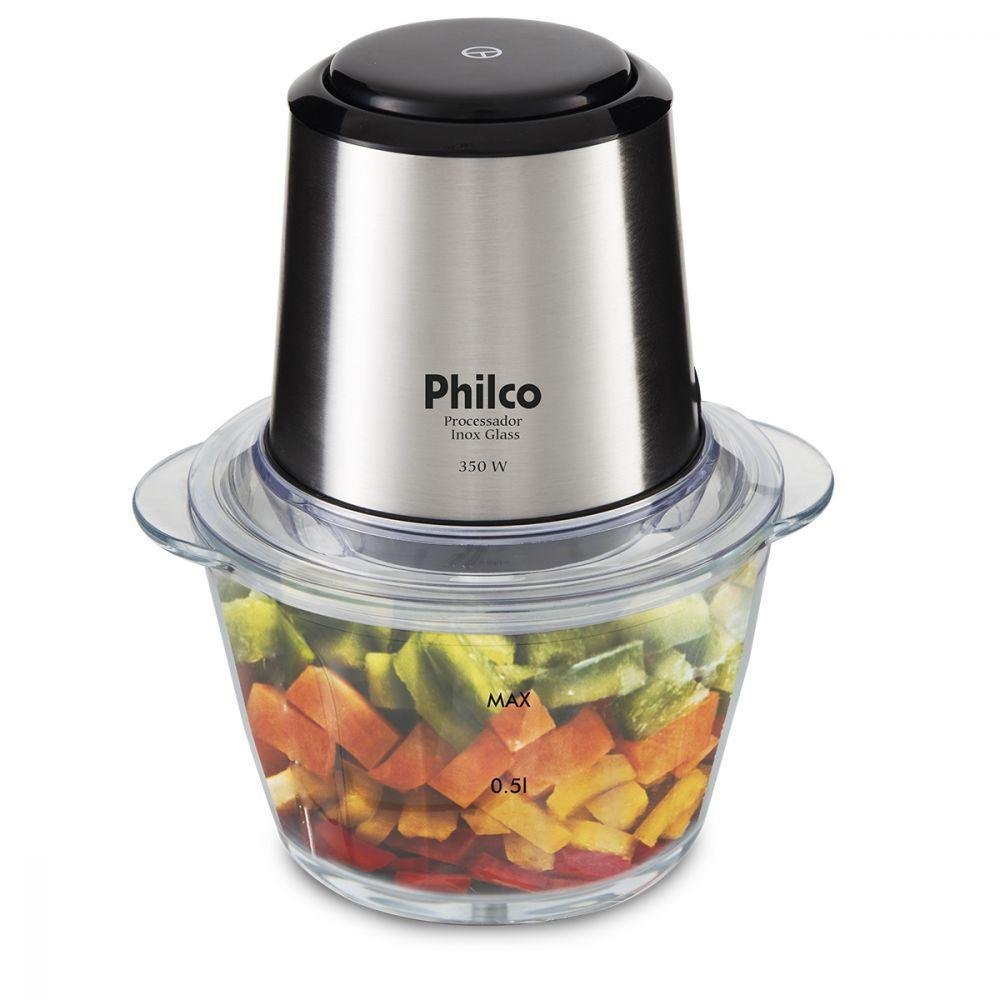 Processador Inox Glass 350W PPS01I Philco 110V - Imagem zoom