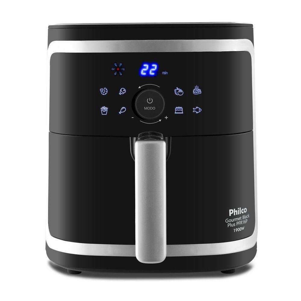 Fritadeira Air Fryer Philco Pfr16p Black Plus 1900w 220v - Imagem zoom