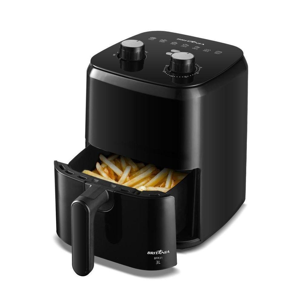 Fritadeira Air Fryer Britânia 3l 1300w Bfr31 127v - Imagem