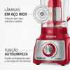 Liquidificador Mondial Turbo Vermelho 3L L-1100-RI 1100W 110V - Imagem 2