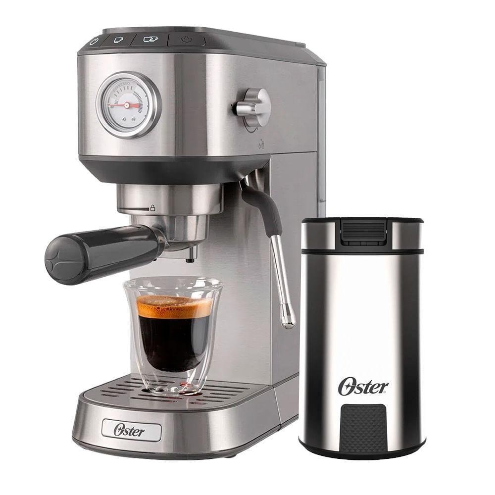 Kit Cafeteira Espresso Compacta E Moedor De Café Oster - 127v 127v - Imagem zoom