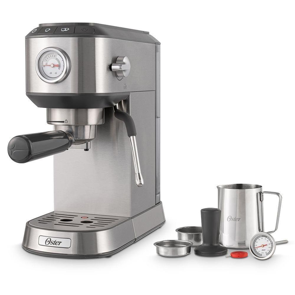 Kit Cafeteira Espresso Compacta E Moedor De Café Oster - 127v 127v - Imagem