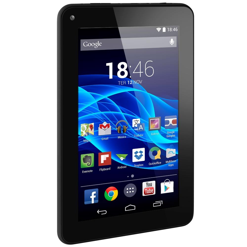 Tablet Multilaser M7s Preto Quad Core Android 4.4 7 Pol. 8Gb Dual Câmera - Imagem zoom