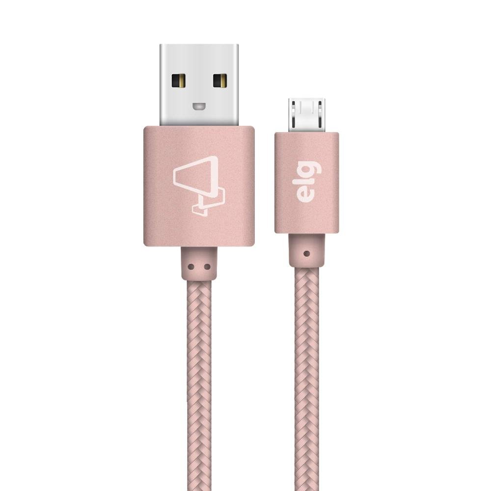 Cabo Micro Usb Em Tecido Trançado Nylon Reforcado - Imagem zoom