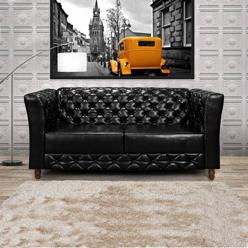 Sofá Chesterfield Em Courissimo 3 - Estofado Monet-340592