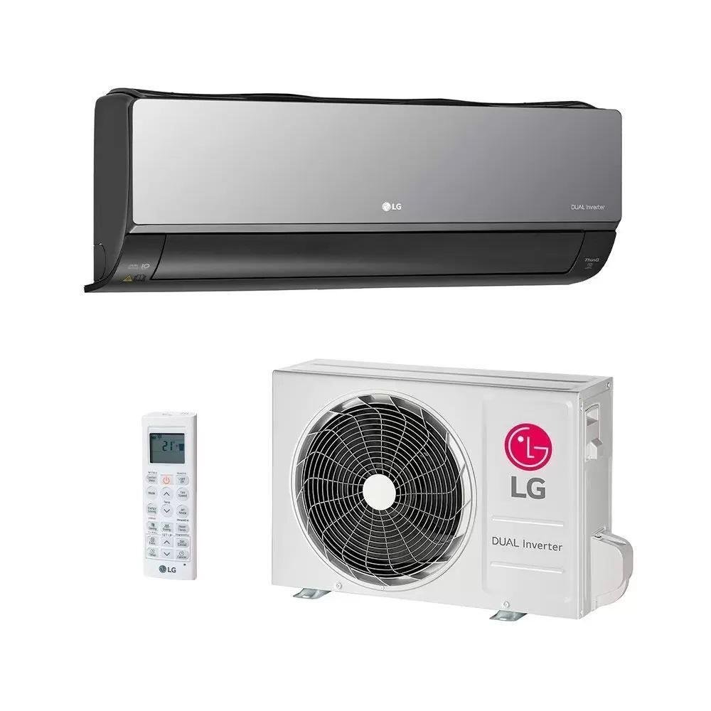 Ar Condicionado Split LG Hi Wall Inverter Artcool Voice +AI 18.000 BTU/h Frio Bifásico Cinza Escuro/Espelhado S3-Q18KLR1B - 220V - Imagem zoom